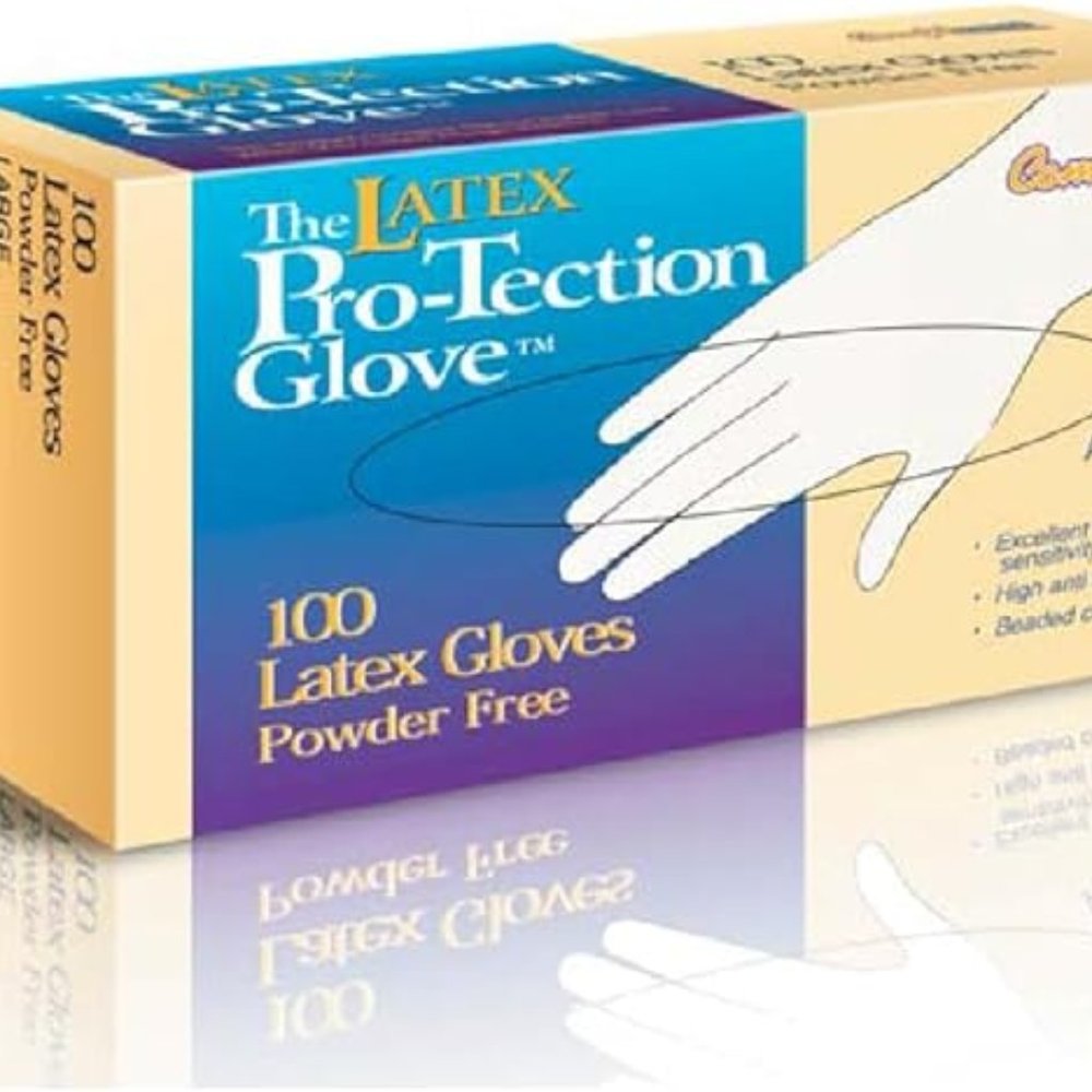 COMFITWEAR Box 100 Gloves VINYL Powder Free Sheer(.005 Gauge) Gloves(small size)